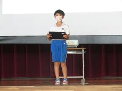 児童会の発表