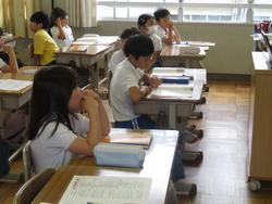 3年生道徳の授業