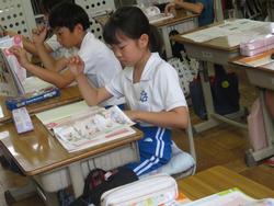 3年生道徳の授業