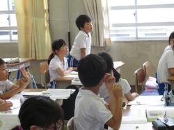 3年生道徳の授業