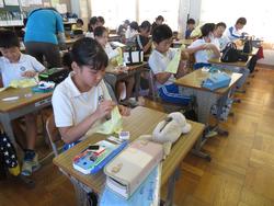 5年生家庭科の授業