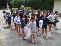 水泳学習前の1年生