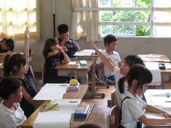 2年生道徳の授業