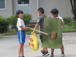 外掃除の様子