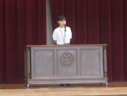 1学期終業式の様子