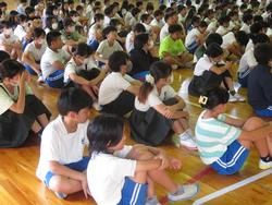 1学期終業式の様子