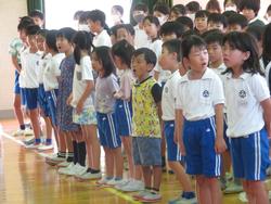 1学期終業式の様子