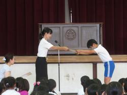 1学期終業式の様子