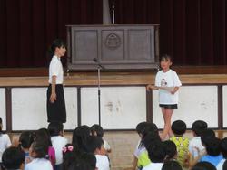 1学期終業式の様子
