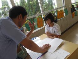 3年生通知表手渡し