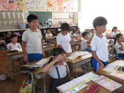 2年生国語の授業の様子