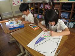 2年生図工の授業