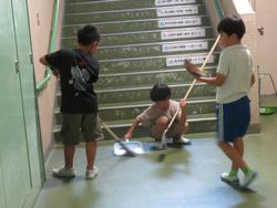 掃除の様子
