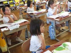1年生国語の授業