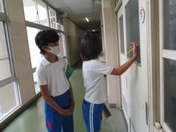 校内安全パトロールの様子