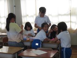 校内安全パトロールの様子