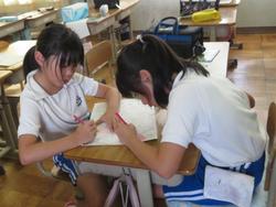 校内安全パトロールの様子
