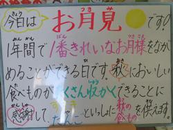 今日はお月見です