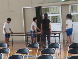 6年生会場準備