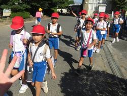 1年生学校出発！