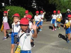 2年生学校出発！