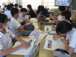 6年生修学旅行の班別行動計画づくり