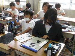 4年生書写の授業