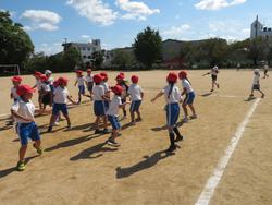 紅白対抗ドッジビー大会（1年生）