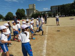 紅白対抗ドッジビー大会（1年生）