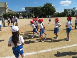 紅白対抗ドッジビー大会（1年生）