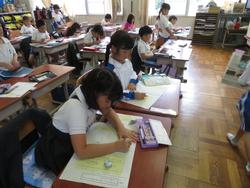 1年生国語の授業