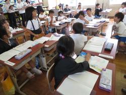 1年生国語の授業