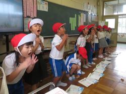 1年生国語の研究授業の様子
