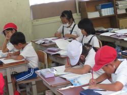 1年生国語の研究授業の様子