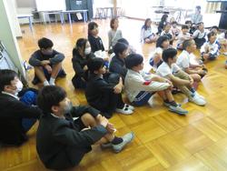 創立150周年記念劇の練習前打ち合わせ