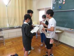創立150周年記念劇の練習前打ち合わせ