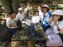 神戸市立自然の家にて昼食