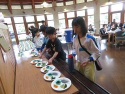 朝食の準備