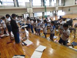 4年生音楽会の練習