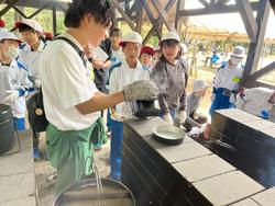 野外炊飯カレー作り