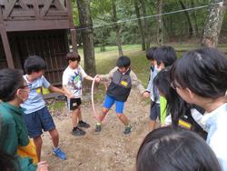 冒険プログラム（2組）の様子