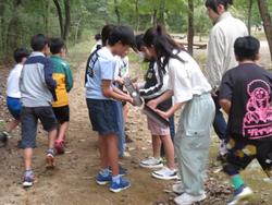 冒険プログラム（2組）の様子