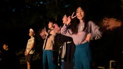 キャンプファイヤーの様子