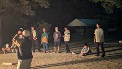キャンプファイヤーの様子
