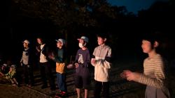 キャンプファイヤーの様子