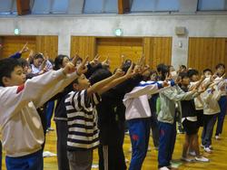5日目朝のつどいの様子