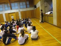5日目朝のつどいの様子