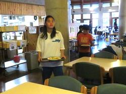 朝食の準備の様子