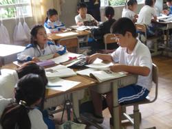 2年生国語の授業の様子