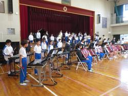 5年生音楽会の練習